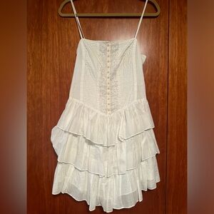 Catherine Malandrino white linen dress